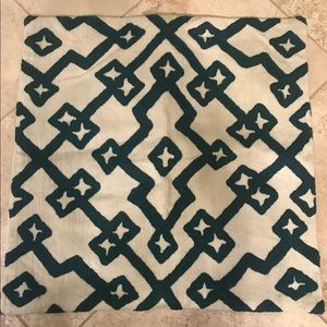 West Elm Embroidered Pillow Cover 18” Square